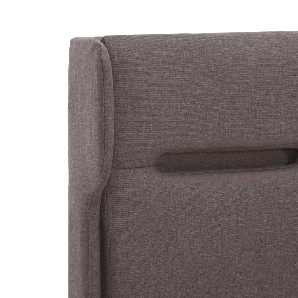 Πλαίσιο Κρεβατιού με LED Χρώμα Taupe 180 x 200 εκ. Υφασμάτινο