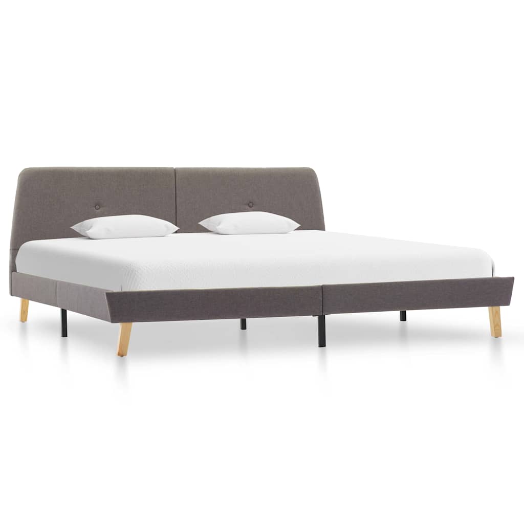 Πλαίσιο Κρεβατιού Χρώμα Taupe 180 x 200 εκ. Υφασμάτινο