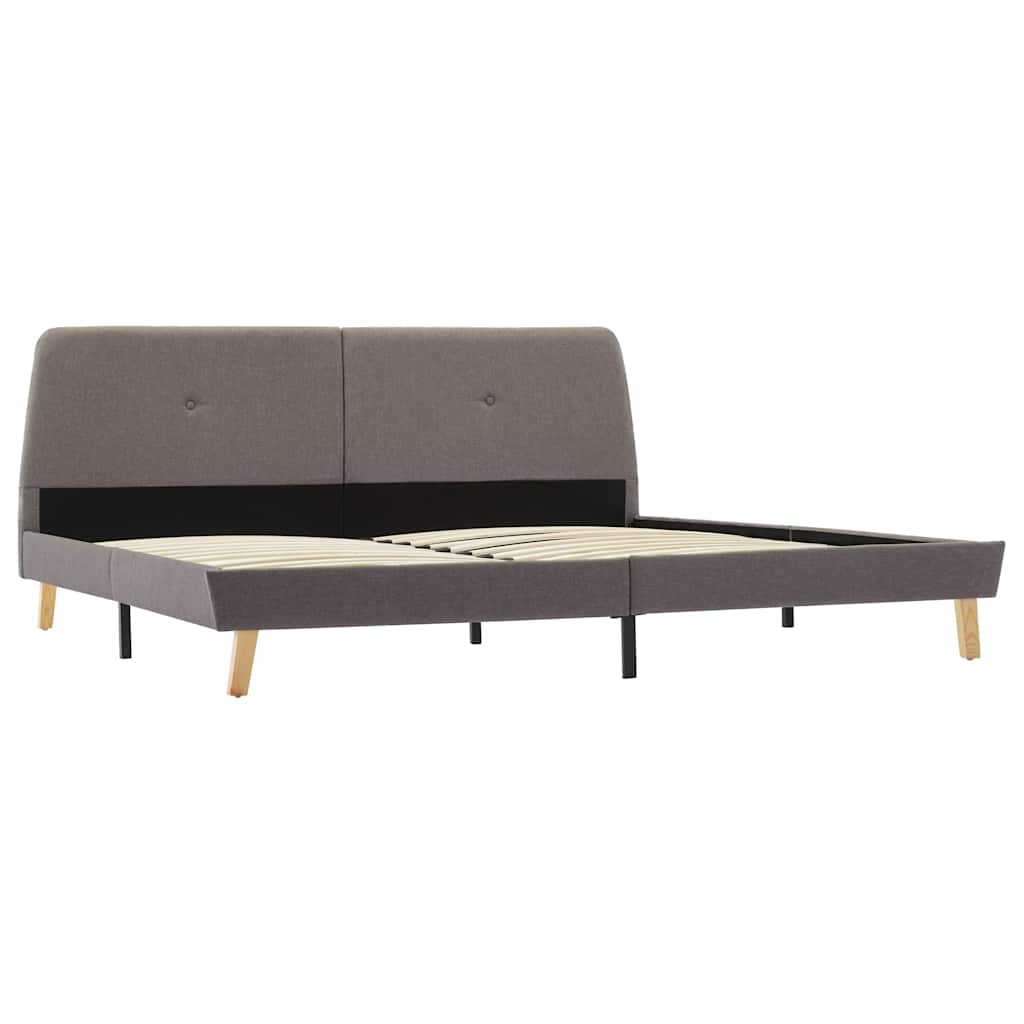 Πλαίσιο Κρεβατιού Χρώμα Taupe 180 x 200 εκ. Υφασμάτινο