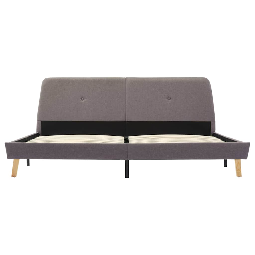 Πλαίσιο Κρεβατιού Χρώμα Taupe 180 x 200 εκ. Υφασμάτινο