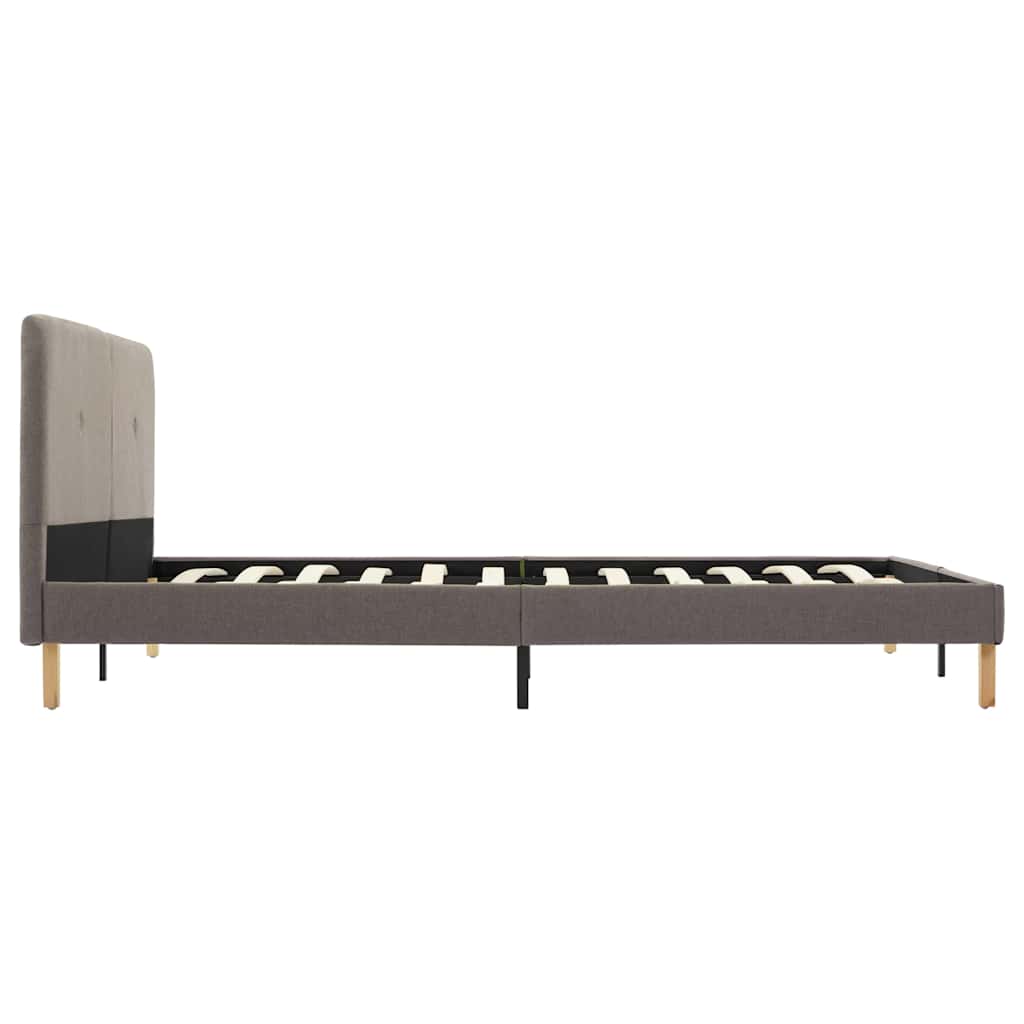 Πλαίσιο Κρεβατιού Χρώμα Taupe 180 x 200 εκ. Υφασμάτινο