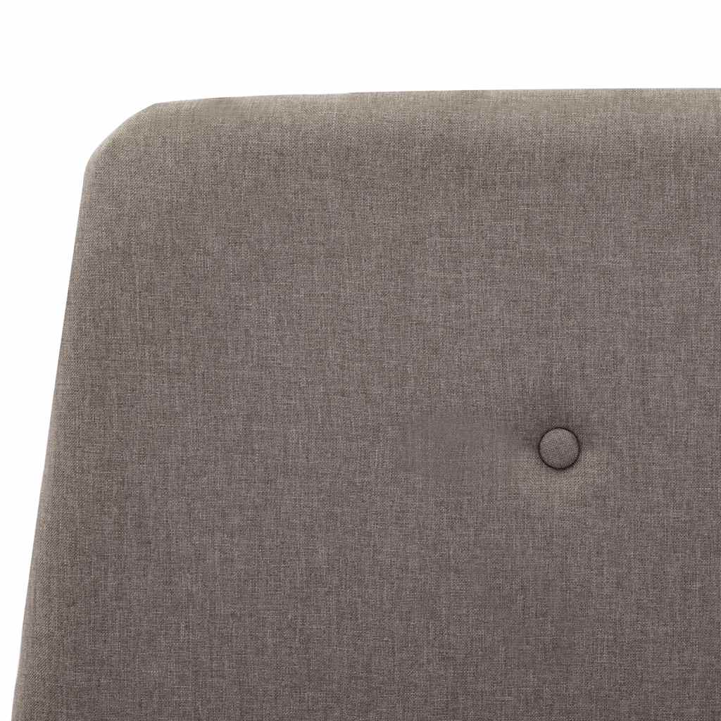 Πλαίσιο Κρεβατιού Χρώμα Taupe 180 x 200 εκ. Υφασμάτινο
