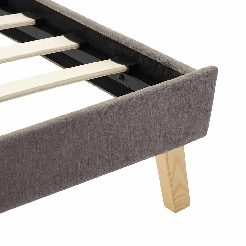 Πλαίσιο Κρεβατιού Χρώμα Taupe 180 x 200 εκ. Υφασμάτινο