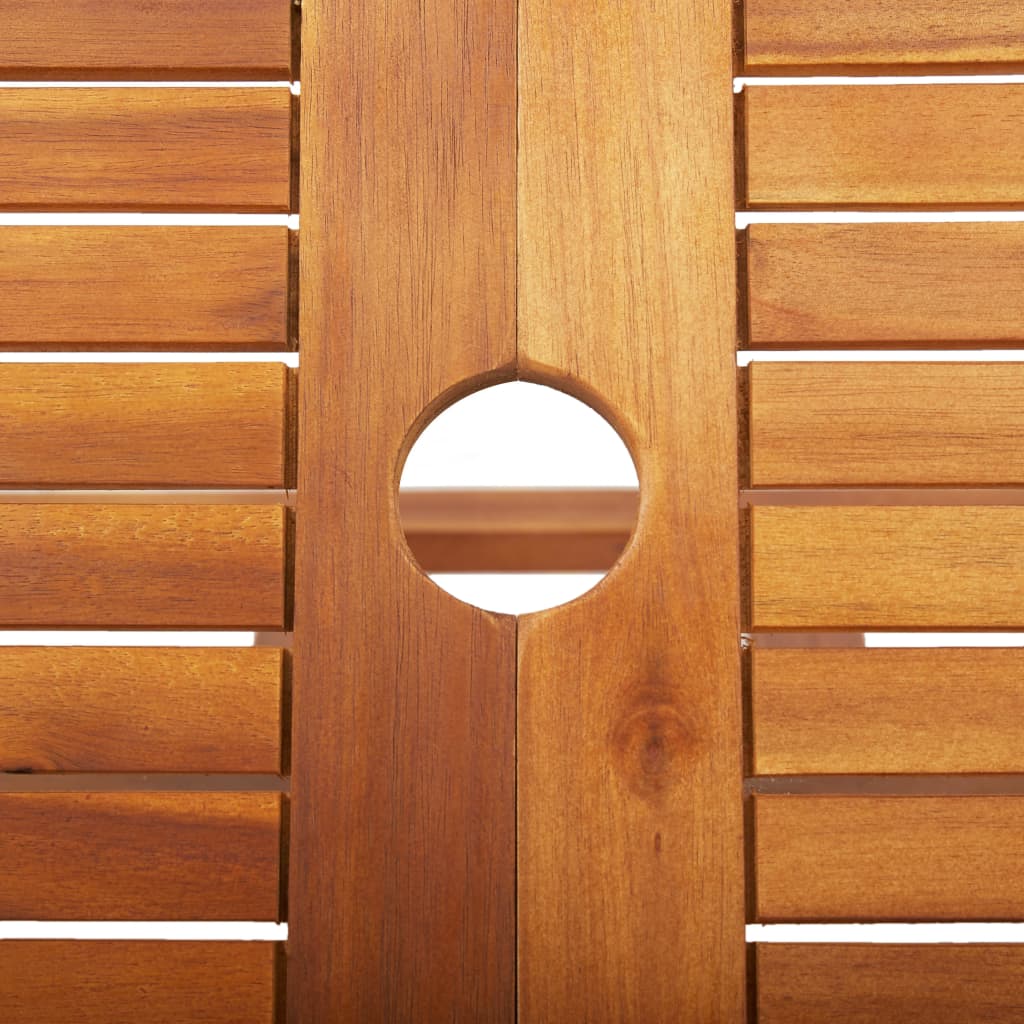 Τραπέζι Κήπου Πτυσσόμενο 90 x 75 εκ. Μασίφ Ξύλο Ακακίας