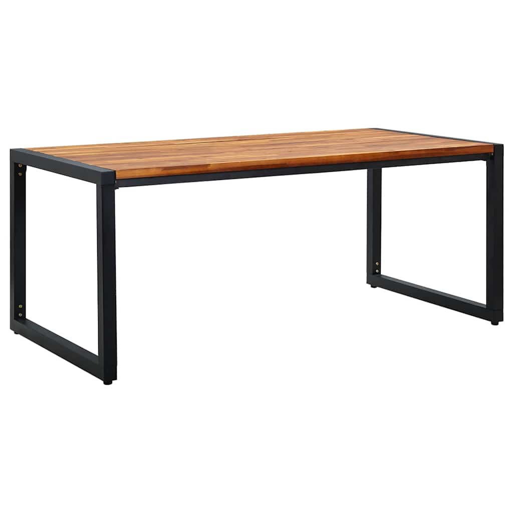 Τραπέζι Κήπου Πόδια Σχήματος U 180x90x75 εκ. Μασίφ Ξύλο Ακακίας