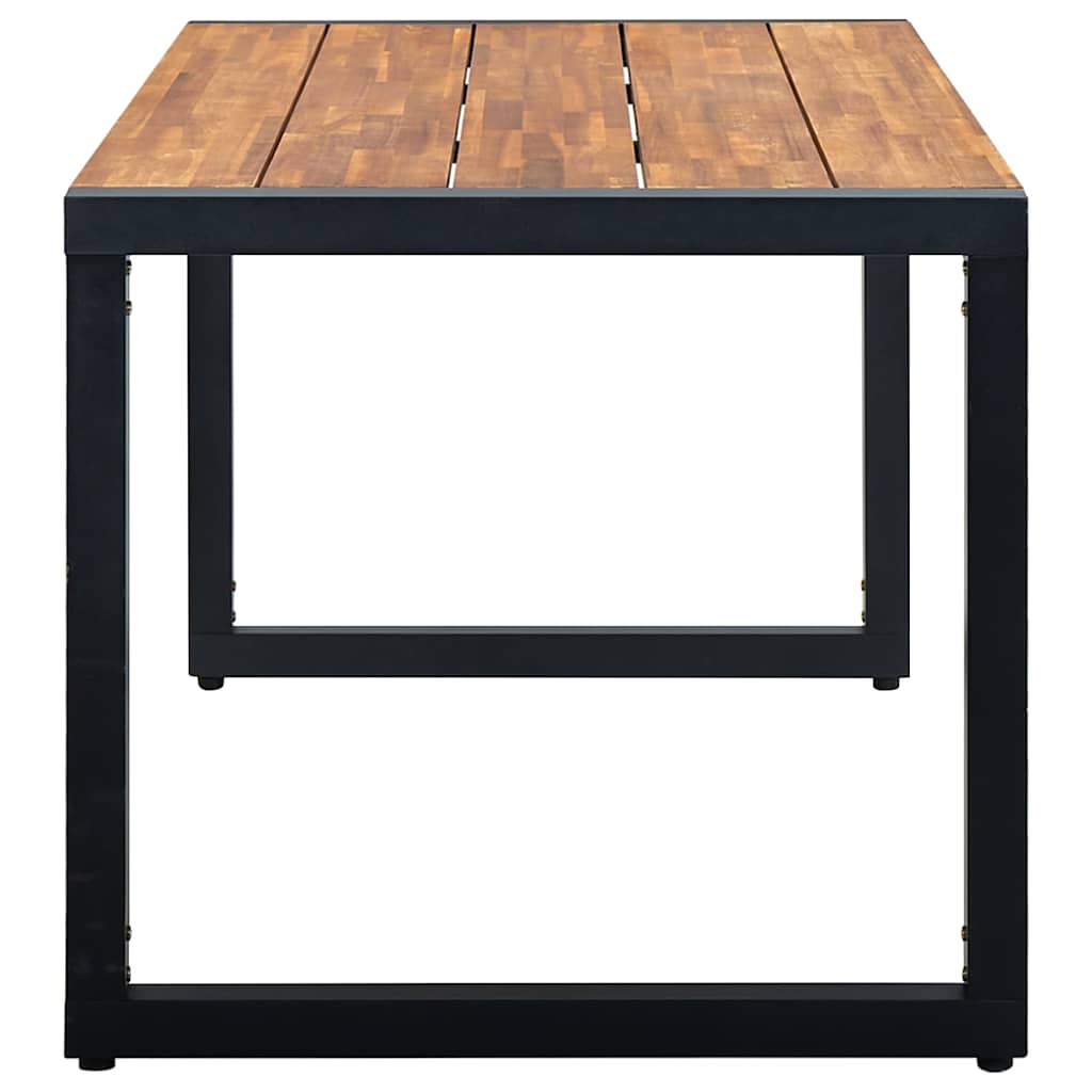 Τραπέζι Κήπου Πόδια Σχήματος U 160x80x75 εκ. Μασίφ Ξύλο Ακακίας