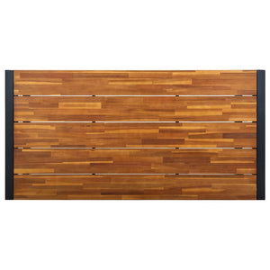 Τραπέζι Κήπου Πόδια Σχήματος U 160x80x75 εκ. Μασίφ Ξύλο Ακακίας