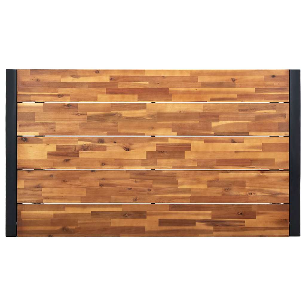 Τραπέζι Κήπου Πόδια Σχήματος U 140x80x75 εκ. Μασίφ Ξύλο Ακακίας - Pakobazaar