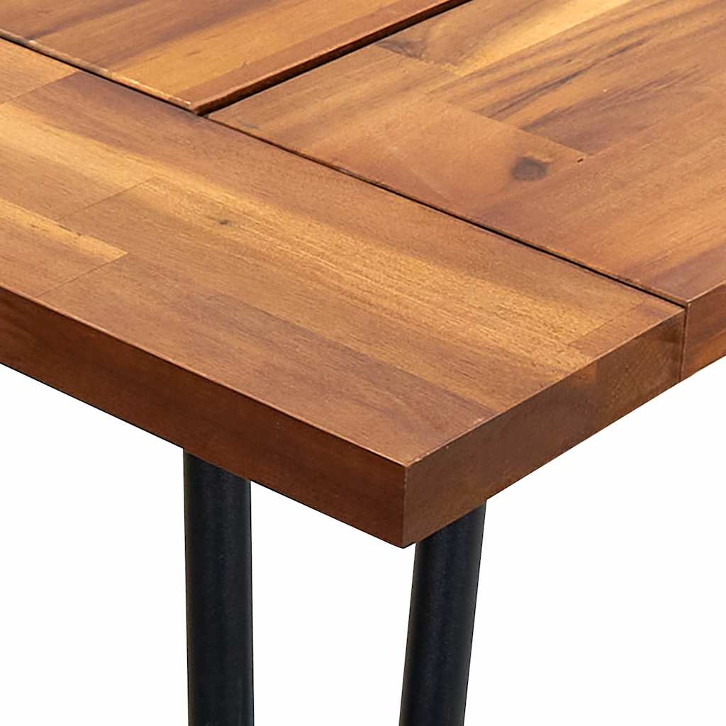 Τραπέζι Κήπου Πόδια Φουρκέτα 180x90x75 εκ. Μασίφ Ξύλο Ακακίας