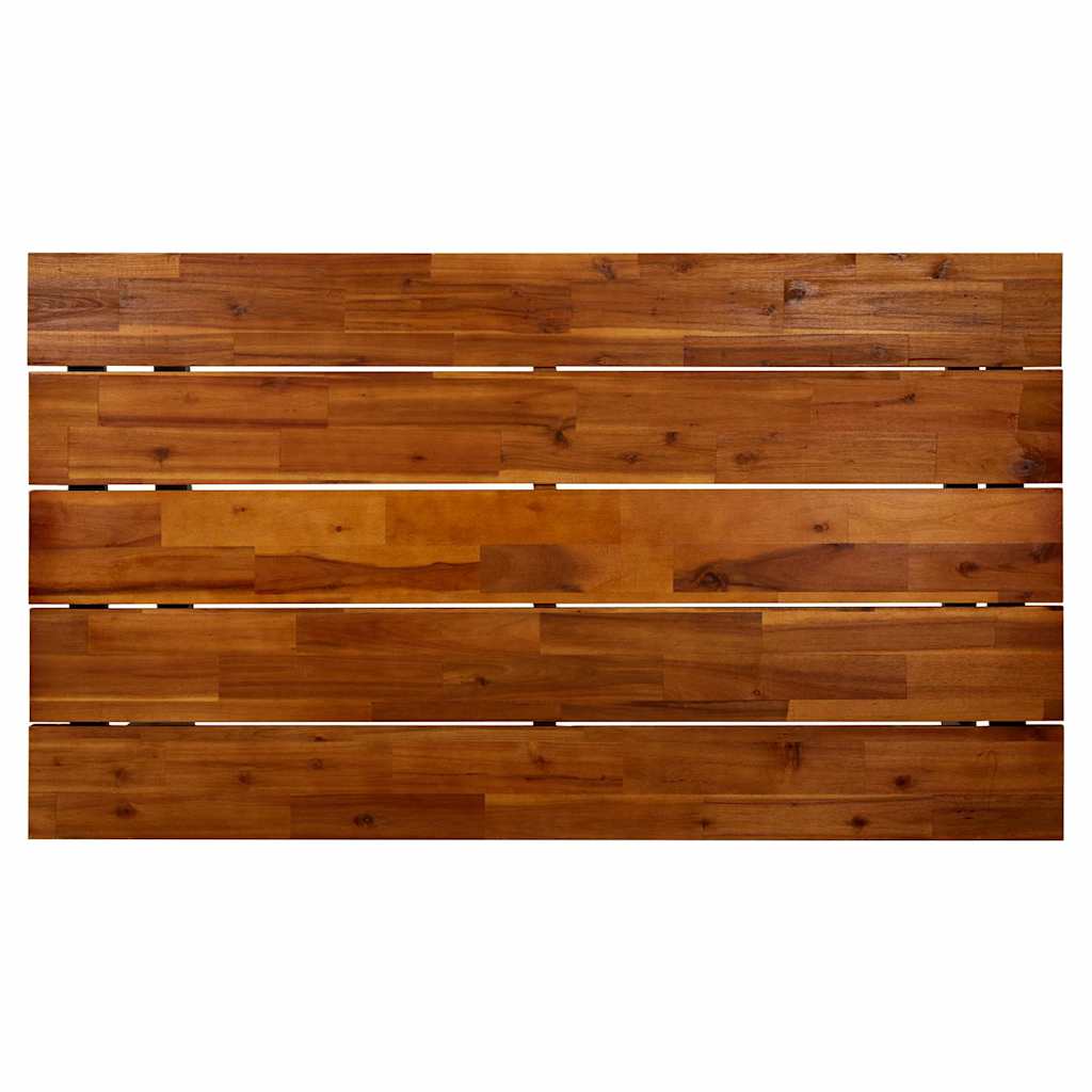 Τραπέζι Κήπου Πόδια Σχήματος U 140x80x75 εκ. Μασίφ Ξύλο Ακακίας