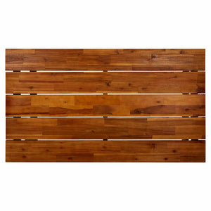 Τραπέζι Κήπου Πόδια Σχήματος U 140x80x75 εκ. Μασίφ Ξύλο Ακακίας