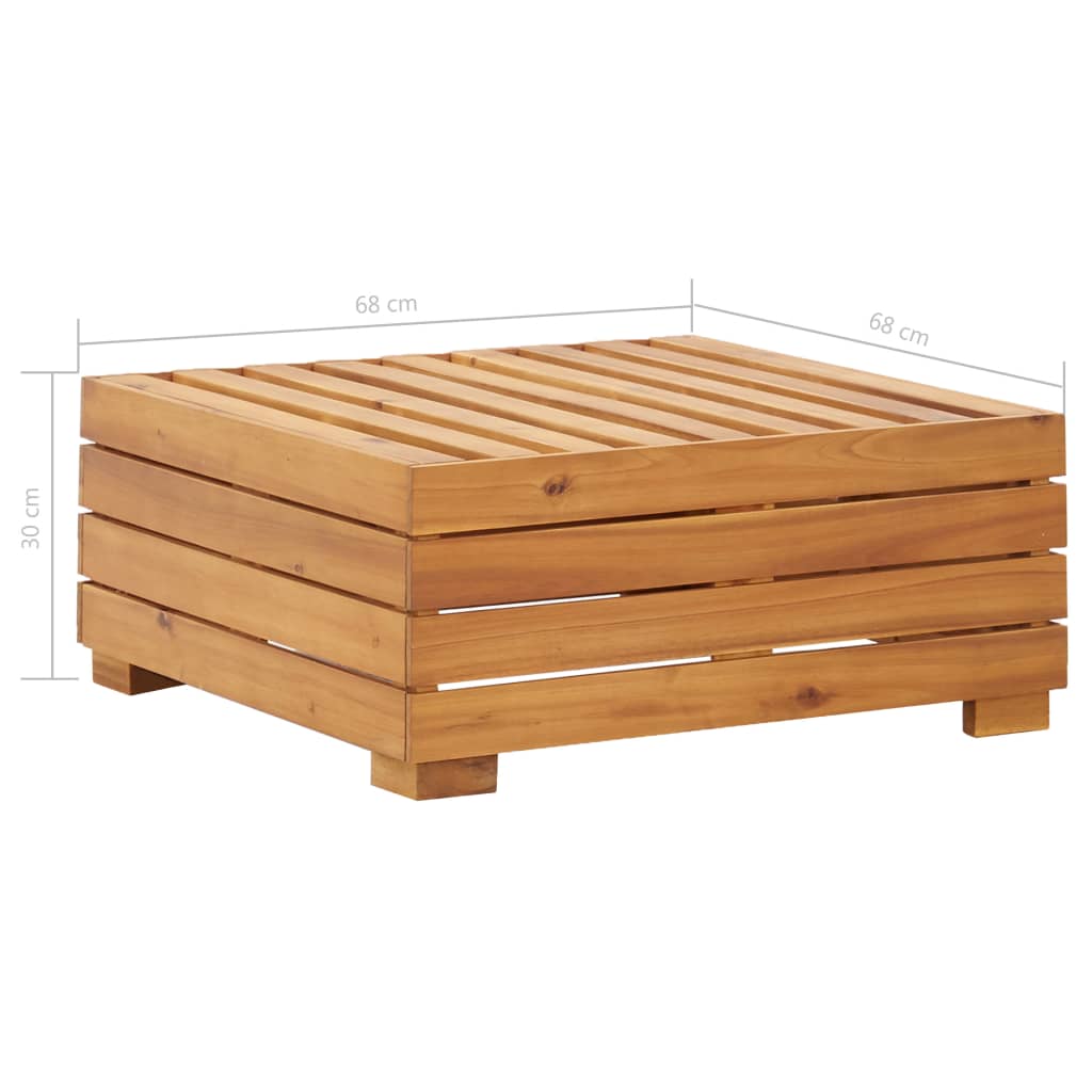 Υποπόδιο Τμηματικό 1 τεμ. από Μασίφ Ξύλο Ακακίας με Μαξιλάρι - Pakobazaar