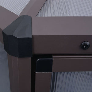 Θερμοκήπιο 240 x 211 x 232 εκ. Αλουμινίου - Pakobazaar