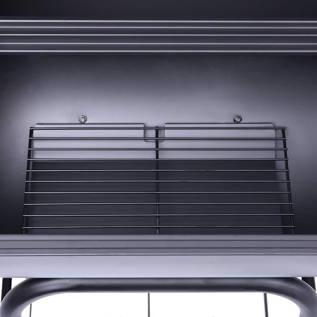 Ψησταριά Κάρβουνου / Καπνιστήριο Μαύρη με Κάτω Ράφι - Pakobazaar