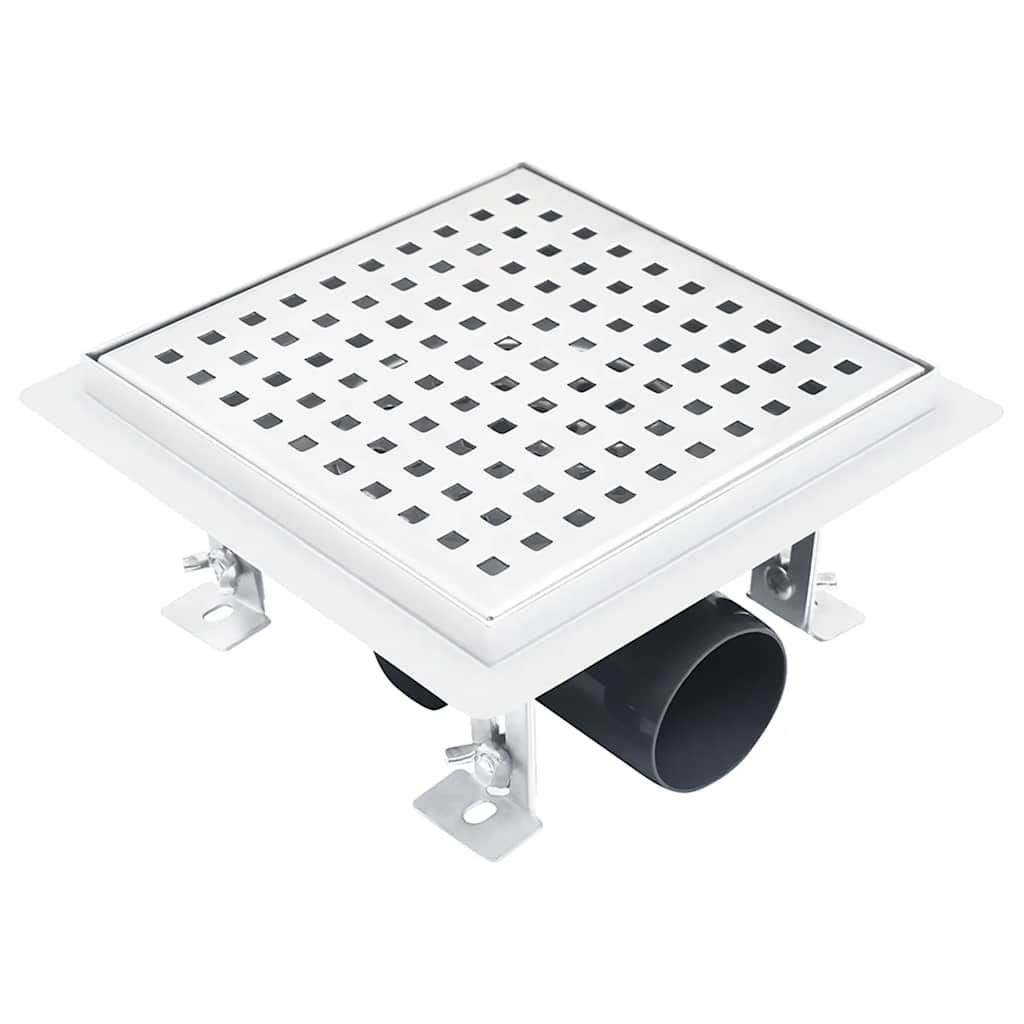 Σιφόνι Ντουζιέρας 18x18 εκ. από Ανοξείδωτο Ατσάλι