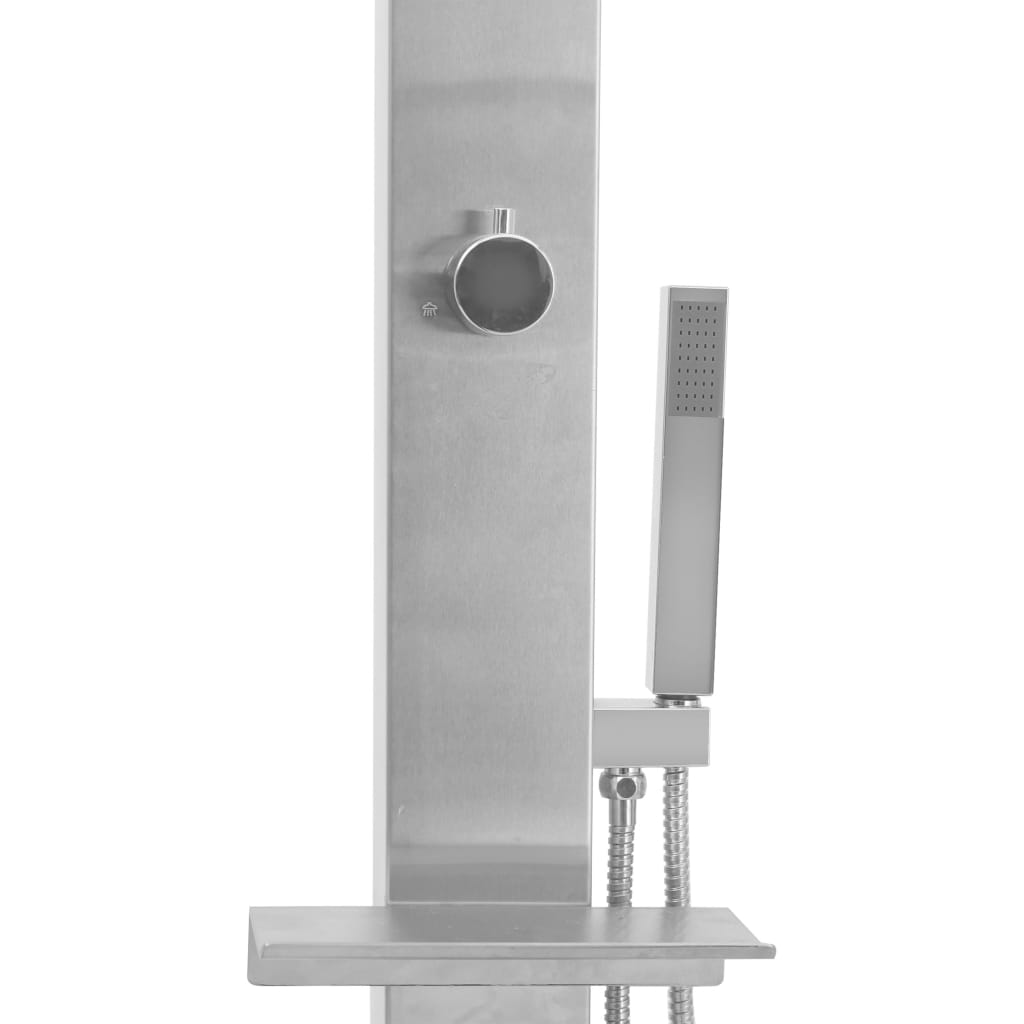 Ντουζιέρα Εξωτερικού Χώρου Ίσια από Ανοξείδωτο Ατσάλι