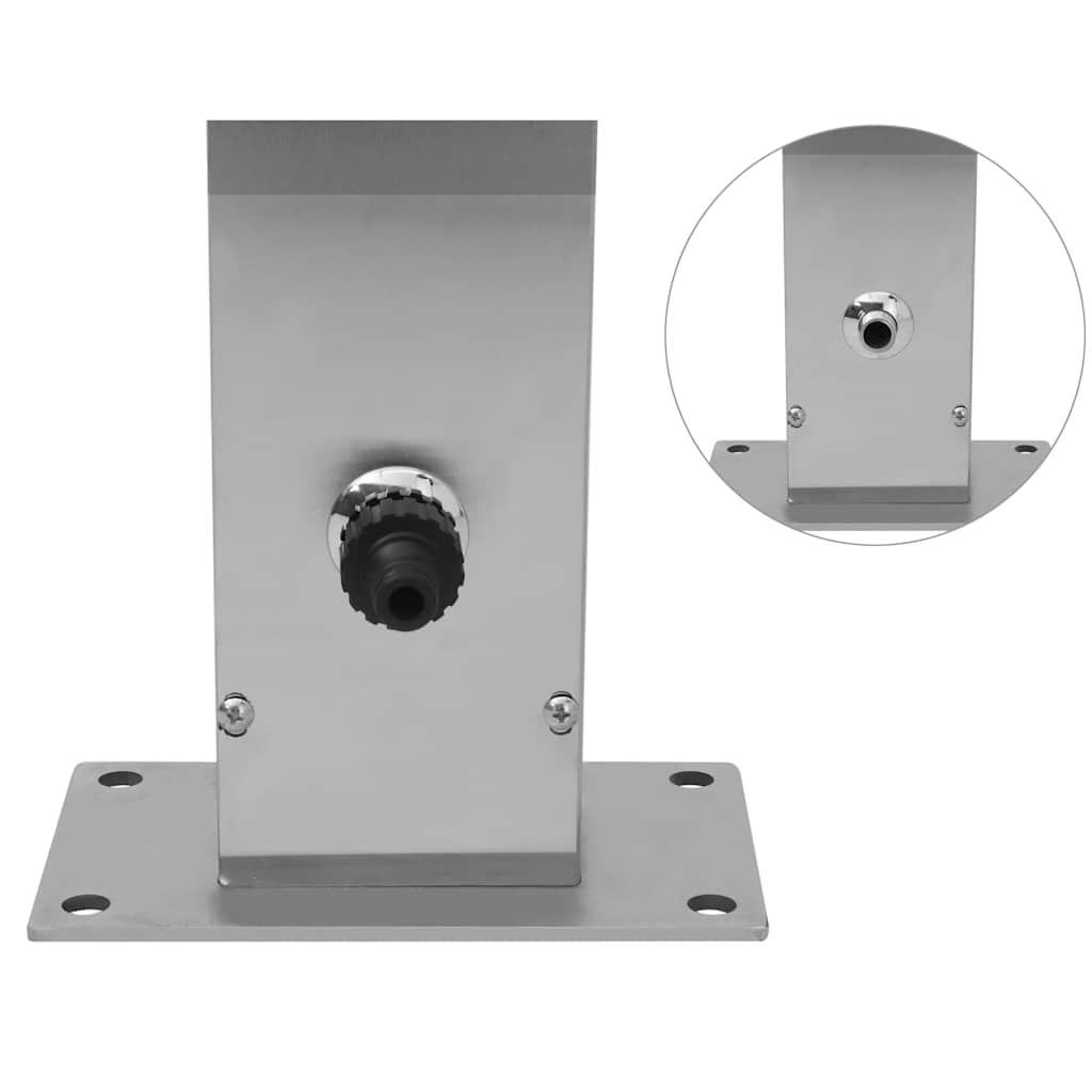 Ντουζιέρα Εξωτερικού Χώρου Ίσια από Ανοξείδωτο Ατσάλι