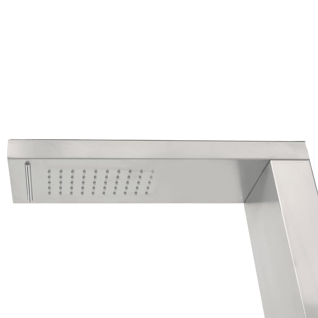 Ντουζιέρα Εξωτερικού Χώρου Τετράγωνη από Ανοξείδωτο Ατσάλι