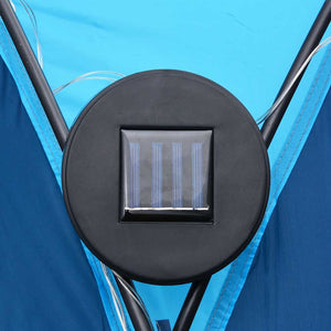 Τέντα Εκδηλώσεων με LED και 4 Τοιχώματα Μπλε 3,6x3,6x2,3 μ. - Pakobazaar
