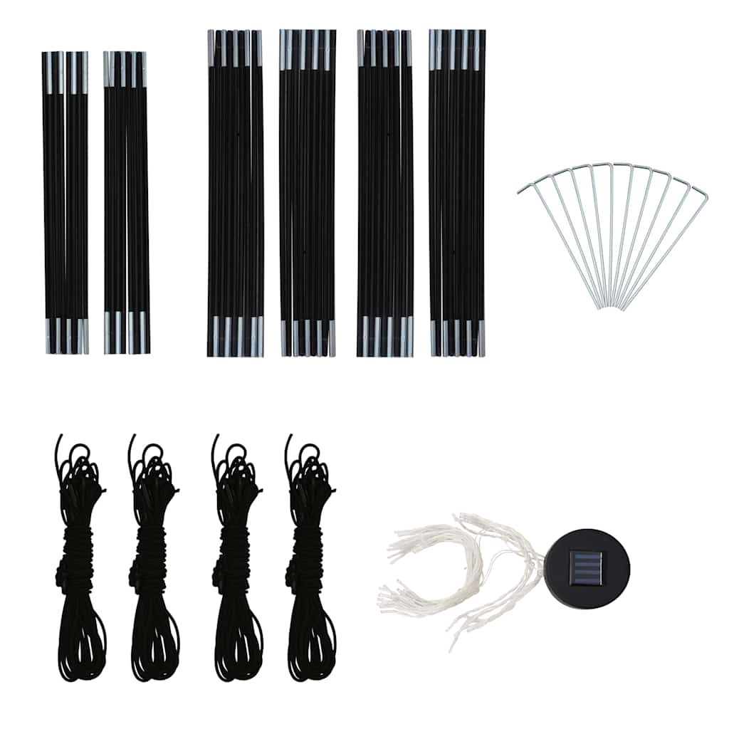 Τέντα Εκδηλώσεων με LED και 4 Τοιχώματα Μπλε 3,6x3,6x2,3 μ. - Pakobazaar