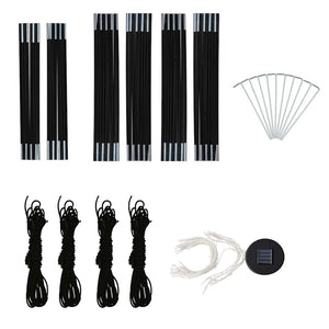 Τέντα Εκδηλώσεων με LED και 4 Τοιχώματα Μπλε 3,6x3,6x2,3 μ. - Pakobazaar