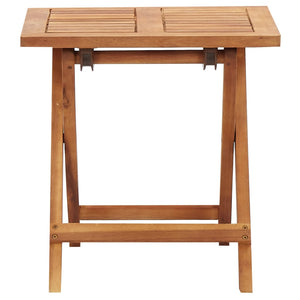Ξαπλώστρα από Συνθετικό Ρατάν και Μασίφ Ξύλο Ακακίας με Τραπέζι - Pakobazaar