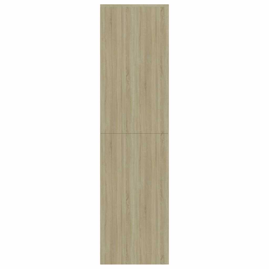 Βιβλιοθήκη/Διαχωριστικό Λευκό/Sonoma 155x24x160 εκ. Μοριοσανίδα