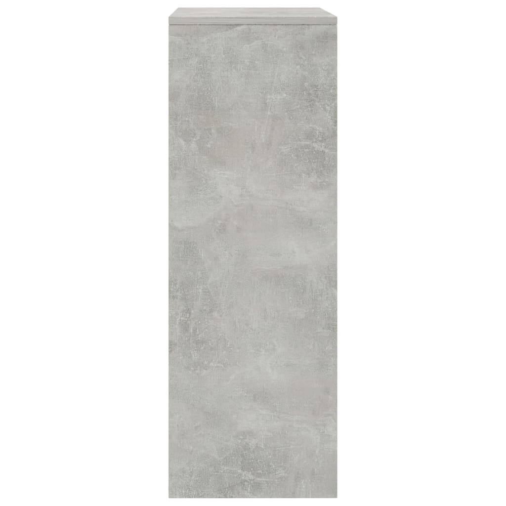 Συρταριέρα με 6 Συρτάρια Γκρι Σκυροδ. 50x34x96 εκ. Επεξ. Ξύλο