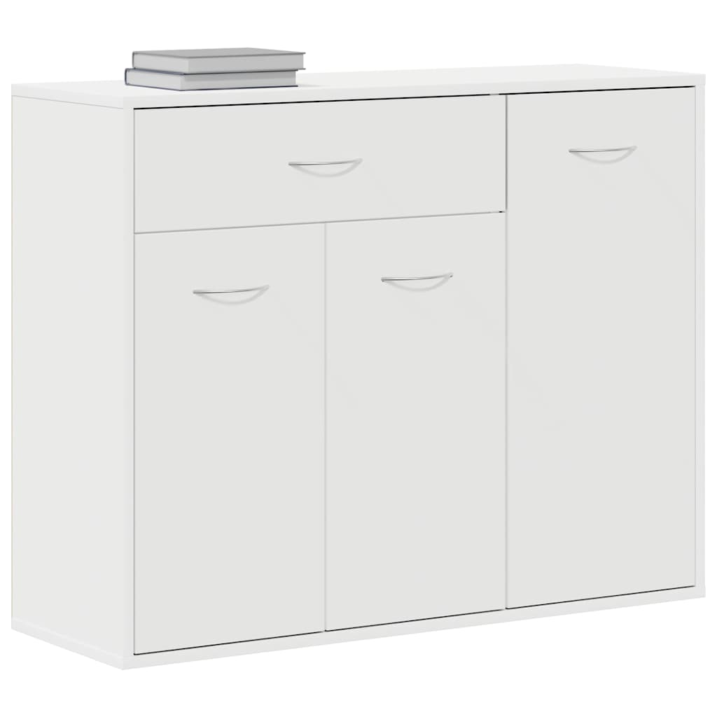 Μπουφές Λευκός 88 x 30 x 70 εκ. από Επεξ. Ξύλο - Pakobazaar