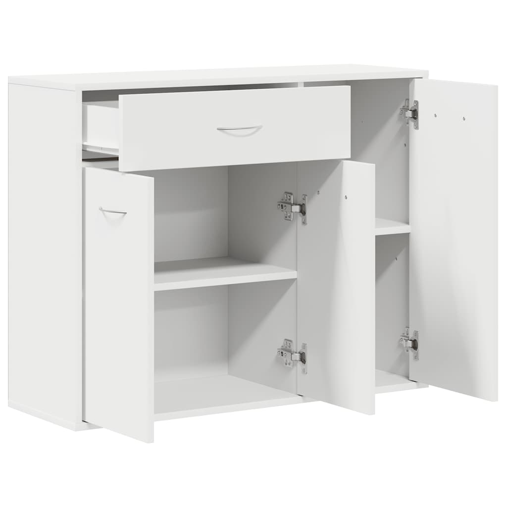 Μπουφές Λευκός 88 x 30 x 70 εκ. από Επεξ. Ξύλο - Pakobazaar