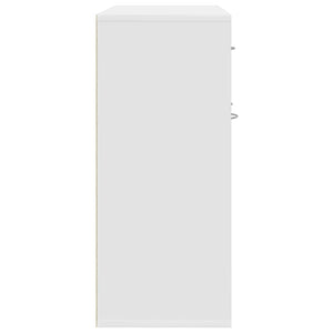 Μπουφές Λευκός 88 x 30 x 70 εκ. από Επεξ. Ξύλο - Pakobazaar