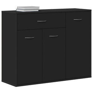 Μπουφές Μαύρος 88 x 30 x 70 εκ. από Επεξ. Ξύλο - Pakobazaar