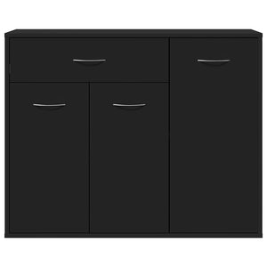 Μπουφές Μαύρος 88 x 30 x 70 εκ. από Επεξ. Ξύλο - Pakobazaar