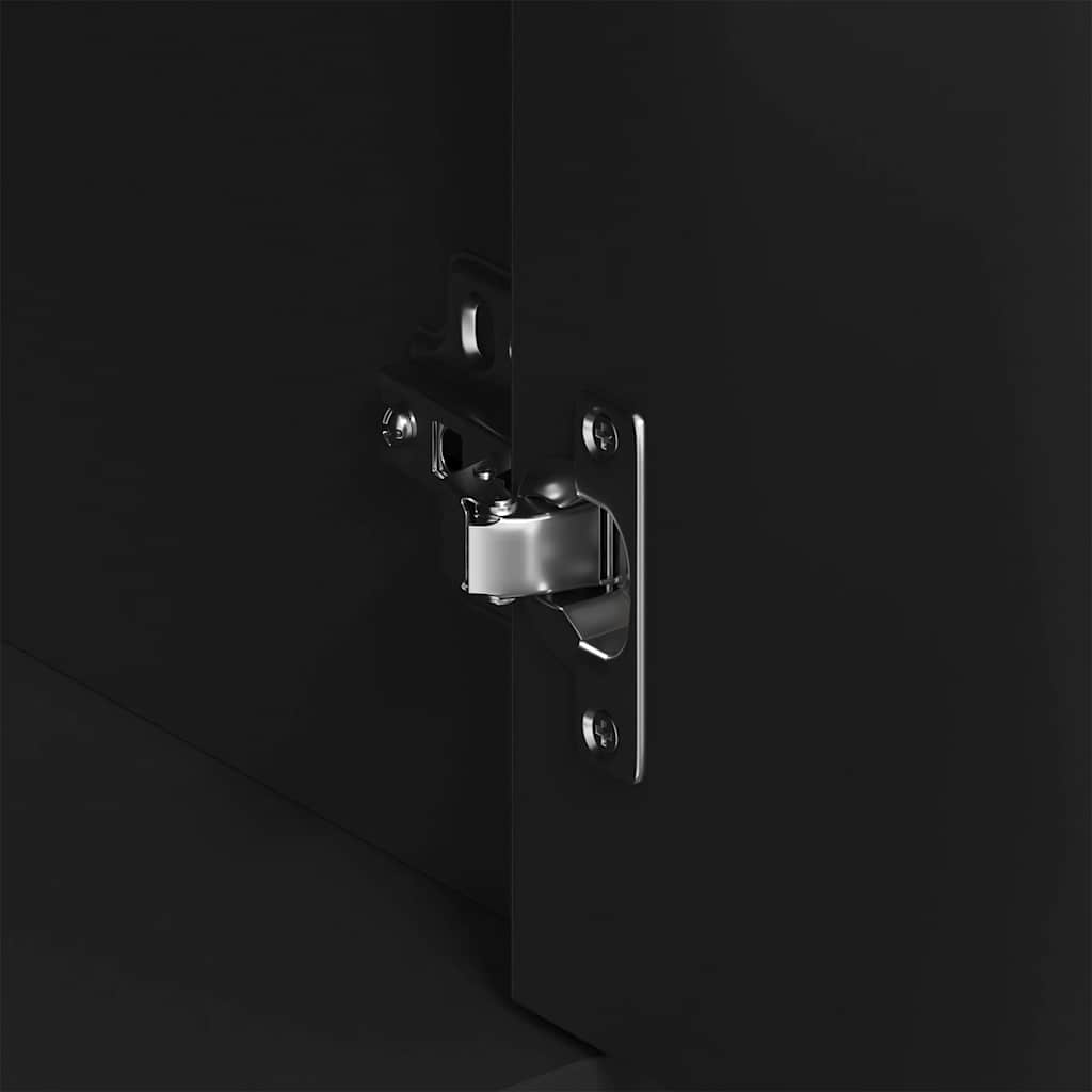 Μπουφές Μαύρος 88 x 30 x 70 εκ. από Επεξ. Ξύλο - Pakobazaar