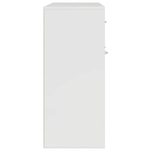 Μπουφές Γυαλιστερό Λευκό 88 x 30 x 70 εκ. από Επεξ. Ξύλο
