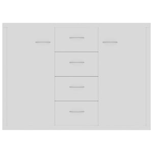 Μπουφές Λευκός 88 x 30 x 65 εκ. από Επεξ. Ξύλο
