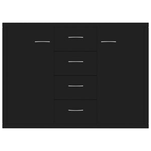 Μπουφές Μαύρος 88 x 30 x 65 εκ. από Επεξ. Ξύλο - Pakobazaar