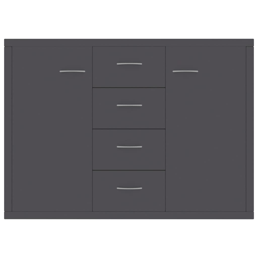 Μπουφές Γκρι 88 x 30 x 65 εκ. από Επεξ. Ξύλο
