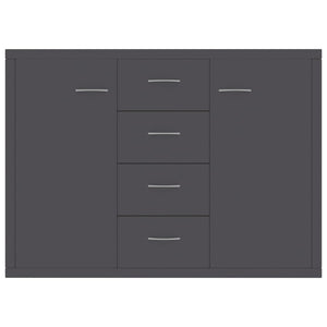 Μπουφές Γκρι 88 x 30 x 65 εκ. από Επεξ. Ξύλο
