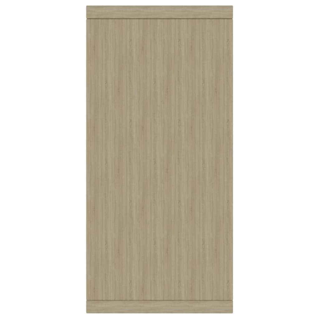 Μπουφές Λευκό / Sonoma Δρυς 88 x 30 x 65 εκ. από Επεξ. Ξύλο