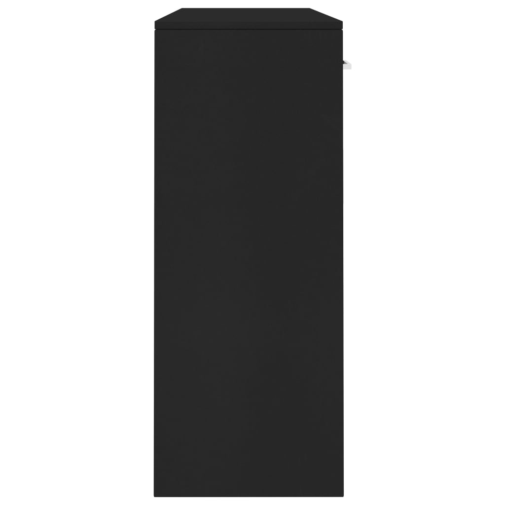 Μπουφές Μαύρος 110 x 30 x 75 εκ. από Μοριοσανίδα - Pakobazaar