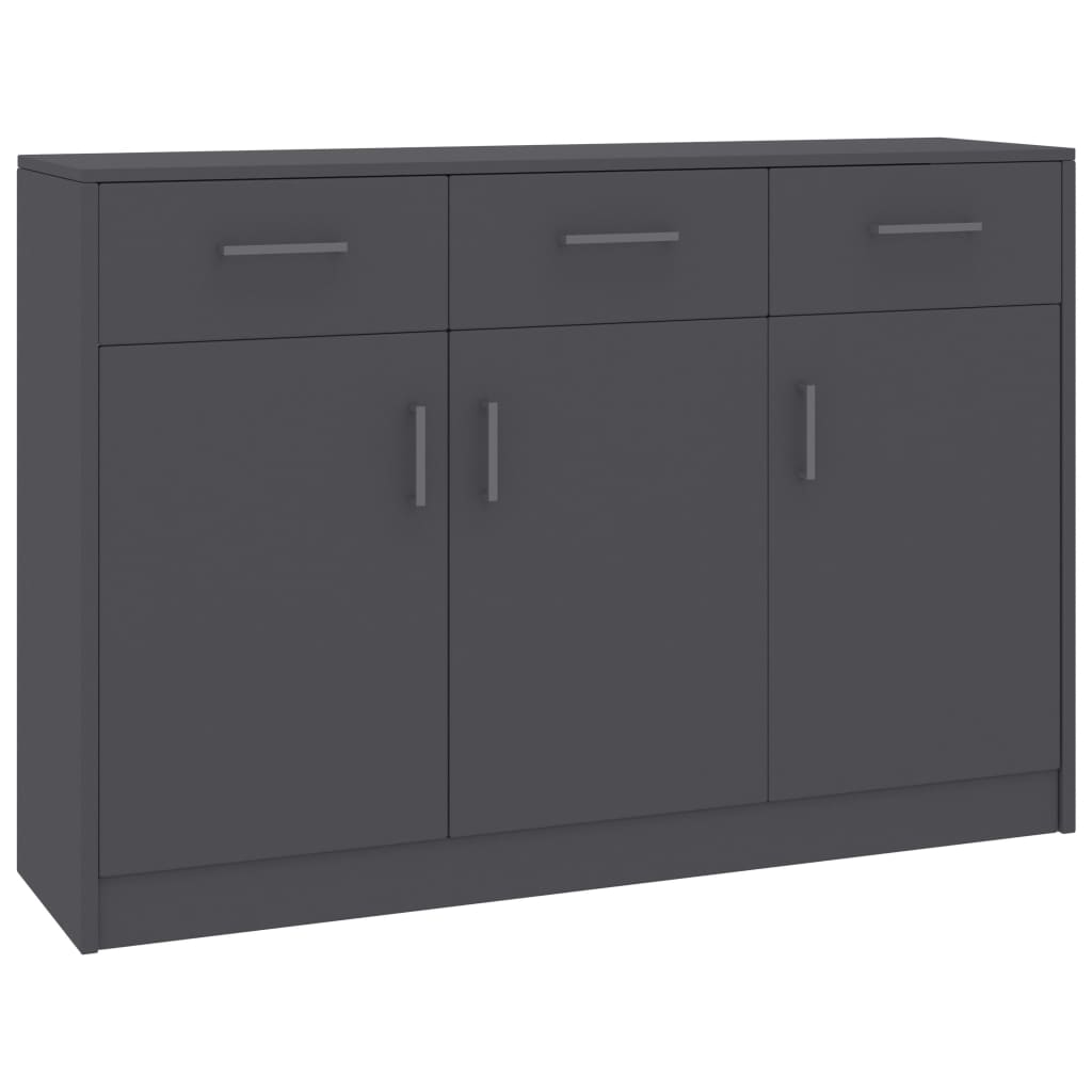 Μπουφές Γκρι 110 x 30 x 75 εκ. από Επεξ. Ξύλο - Pakobazaar