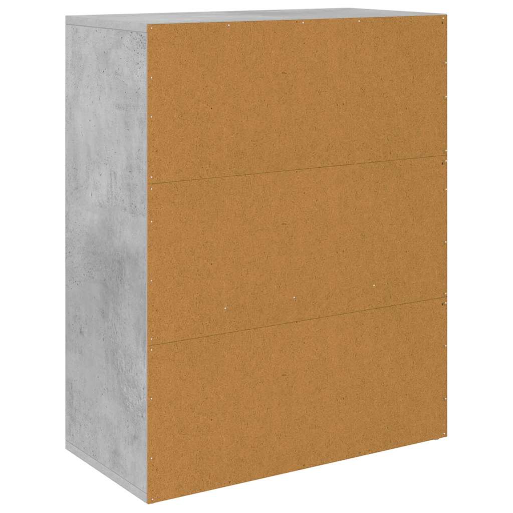 Ντουλάπι Γκρι του Σκυροδέματος 60 x 30 x 75 εκ. από Επεξ. Ξύλο - Pakobazaar
