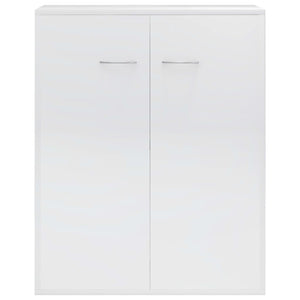 Ντουλάπι Γυαλιστερό Λευκό 60 x 30 x 75 εκ. από Επεξ. Ξύλο