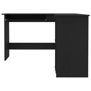 Γραφείο Γωνιακό Μαύρο 120 x 140 x 75 εκ. από Επεξ. Ξύλο