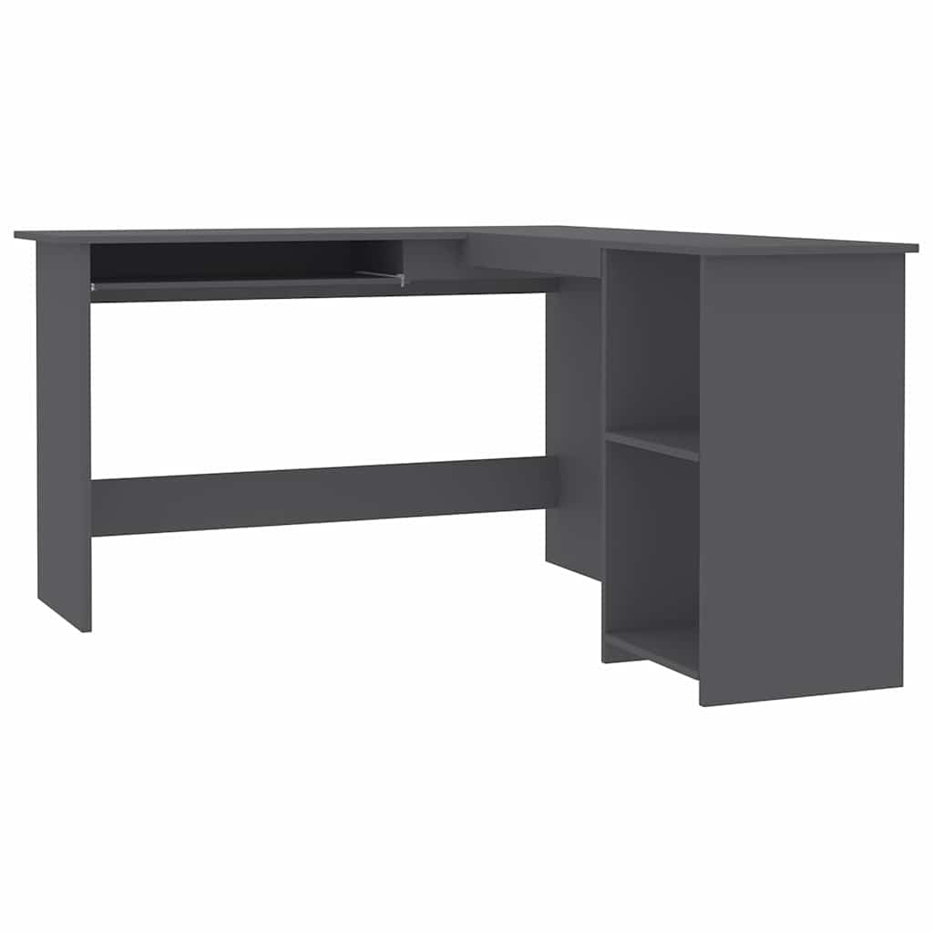 Γραφείο Γωνιακό Γκρι 120 x 140 x 75 εκ. από Επεξ. Ξύλο