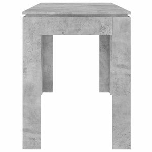 Τραπεζαρία Γκρι του Σκυροδέματος 120x60x76 εκ. από Επεξ. Ξύλο