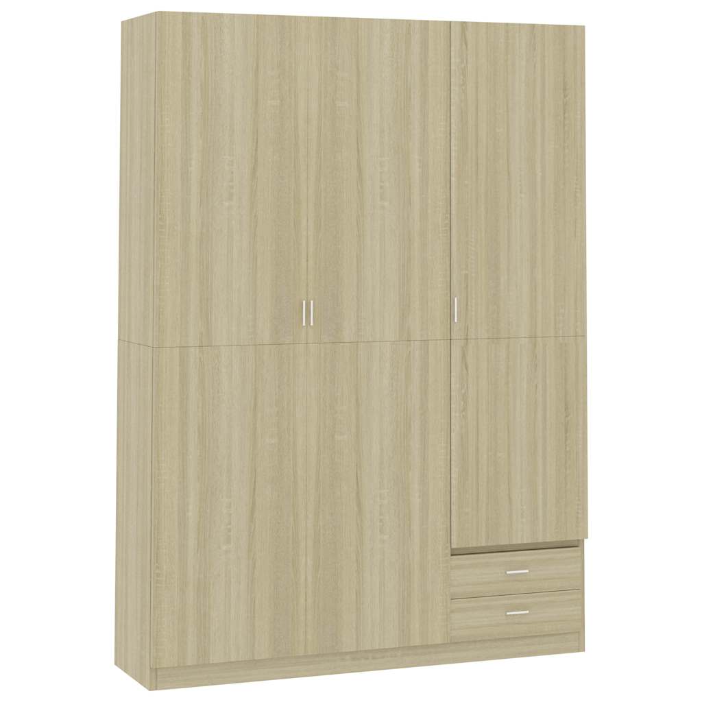 Ντουλάπα Τρίφυλλη Sonoma Δρυς 120x50x180 εκ. από Μοριοσανίδα