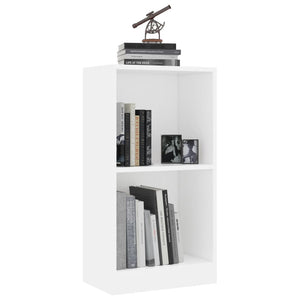 Βιβλιοθήκη Λευκή 40x24x75 εκ. από Επεξ. Ξύλο - Pakobazaar