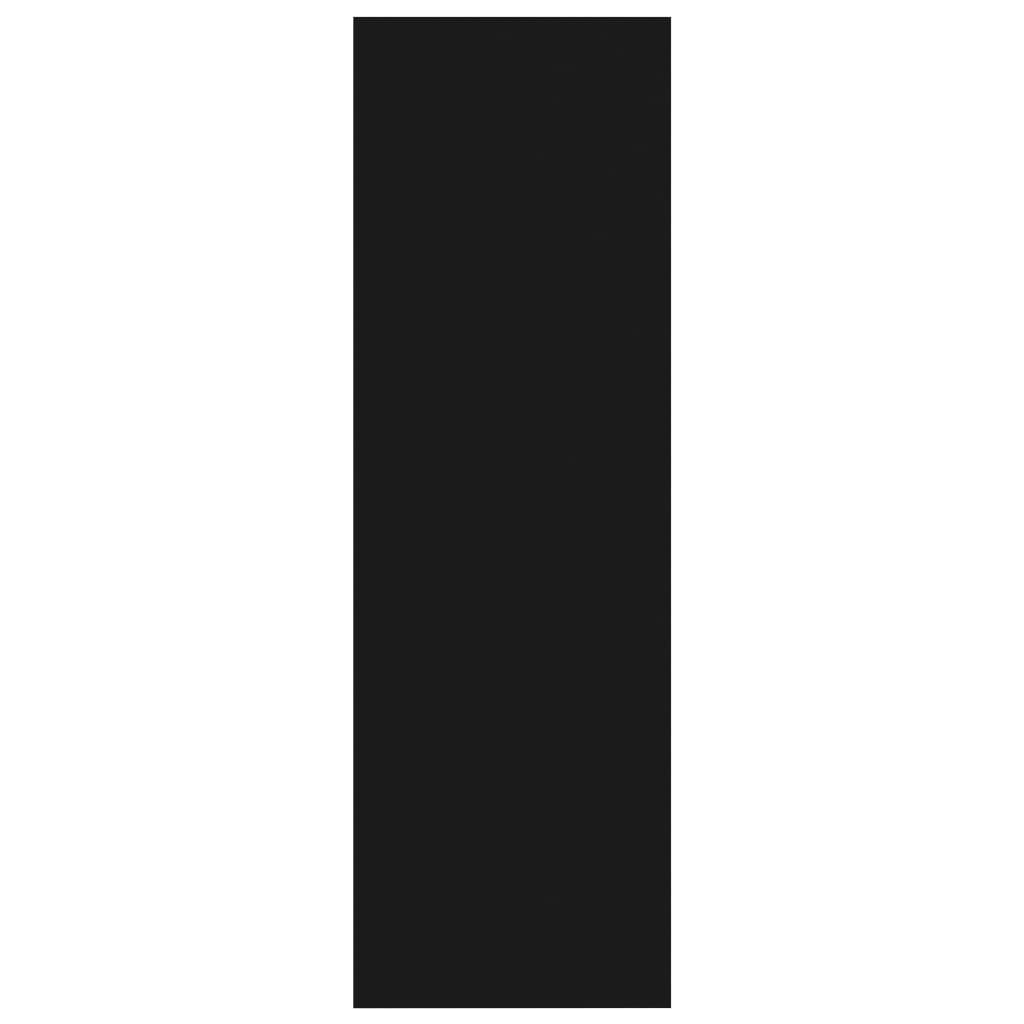 Βιβλιοθήκη Μαύρο 40x24x75 εκ. από Επεξ. Ξύλο - Pakobazaar